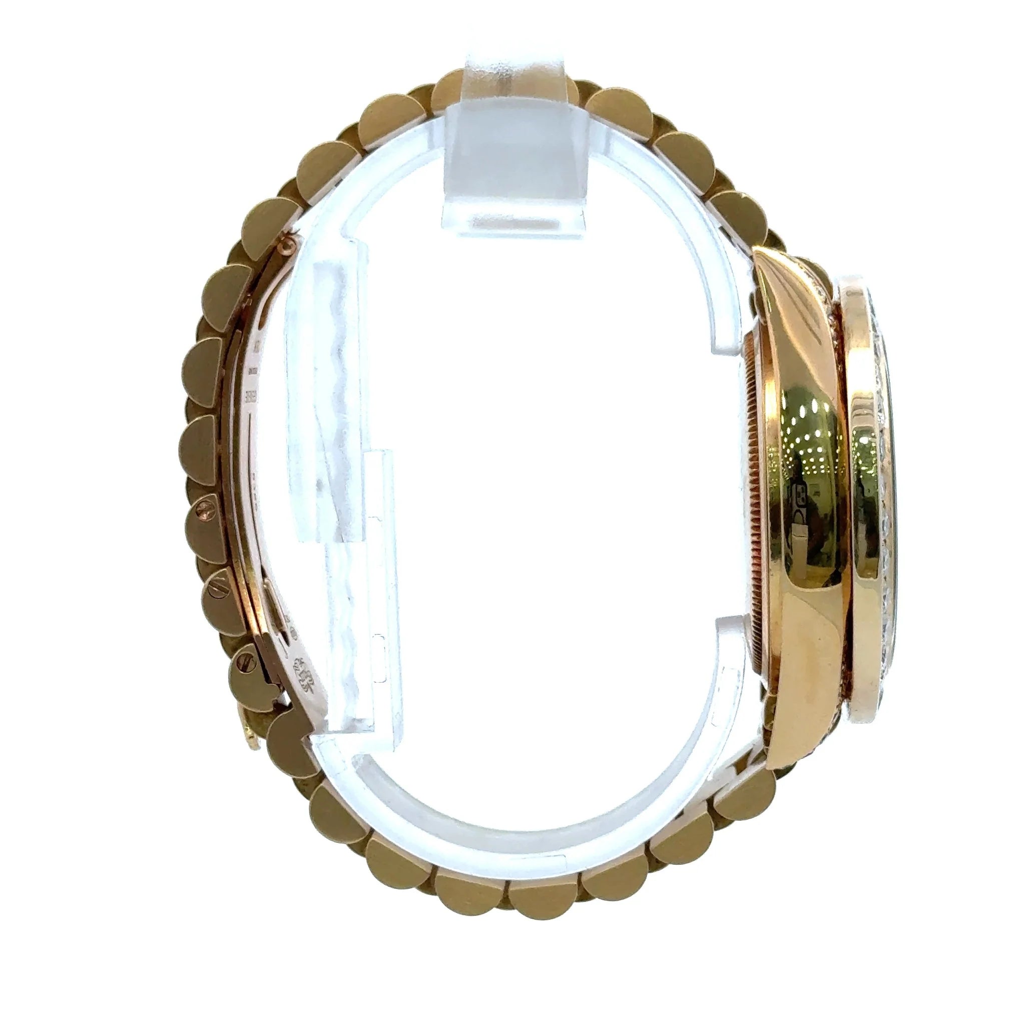 1981 Rolex Day Date #18038 - 36 Mm Presidential 18k Full Gold Diamond Dial Diamond Bezel