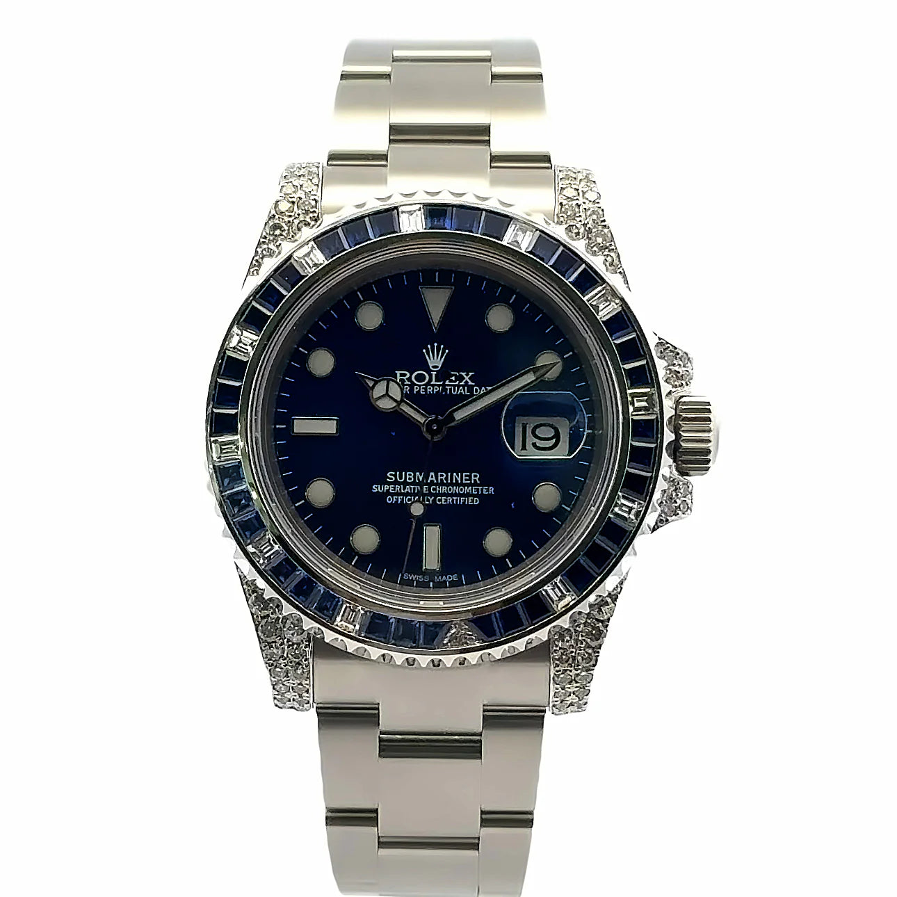 2000 Rolex Submariner #116110 - Diamond and Sapphire